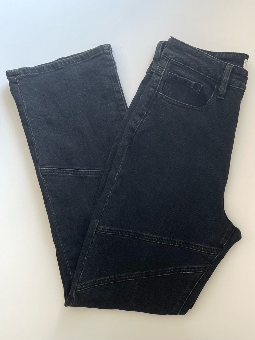 KanCan 90s Straight Paneled Jeans - High Rise & Black Wash - Size 26 - Picture 5 of 8